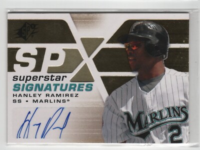 2008 SPx Hanley Ramirez Gold Superstar Signatures Auto Autograph #SSS-HR