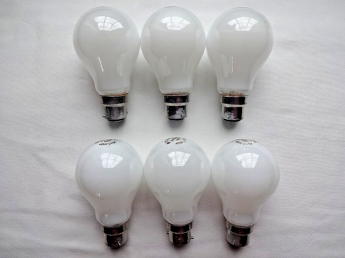 6x 40w B22 Bayonet Push In Incandescent Proper Bulbs BC Old Fashioned Type Style - Picture 5 of 13
