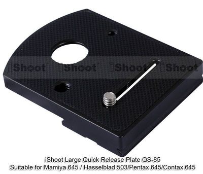 85x65mm Quick Release Plate for Tripod Ball Head & Mamiya 645 RB67