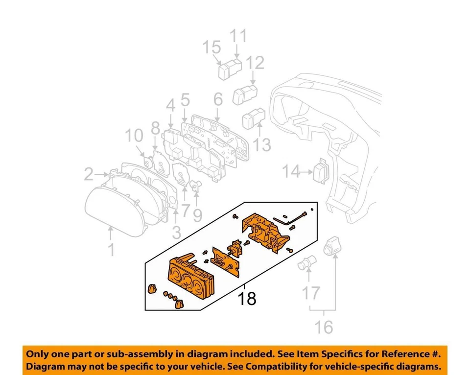 Panel de control del calentador de temperatura manual Subaru Legacy 2000-2004 id 72311ae06c Foto 3 de 4