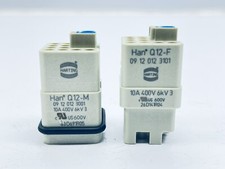 1) PAIR HARTING 09120123101 / 09120123001 MAL...