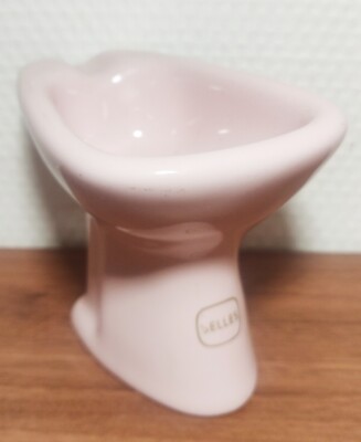 Antique Bidet Saddles Ashtray. Rose.  Mint condition. No chips, no cracks 