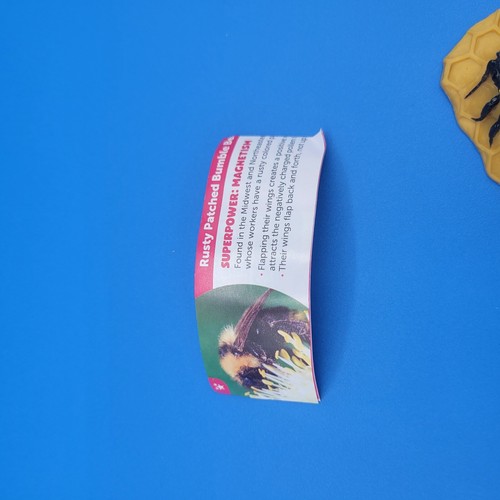 Yowie Rusty Patch Bumble Bee Figure Toy Animals Super Powers Collection RARE - Picture 7 of 8