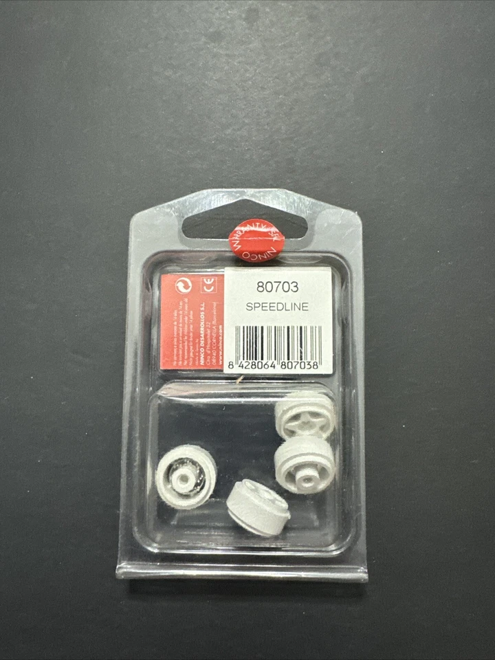 New Ninco 1/32 Slot Car Wheel Set Speedline  #80703 F.17 X5 - Image 2 of 2