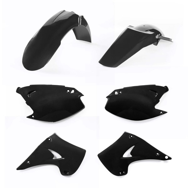 Acerbis Kunststoff-Kit Schwarz Kawasaki KX 125 2T 2003 2004-2008 0007518.090-image