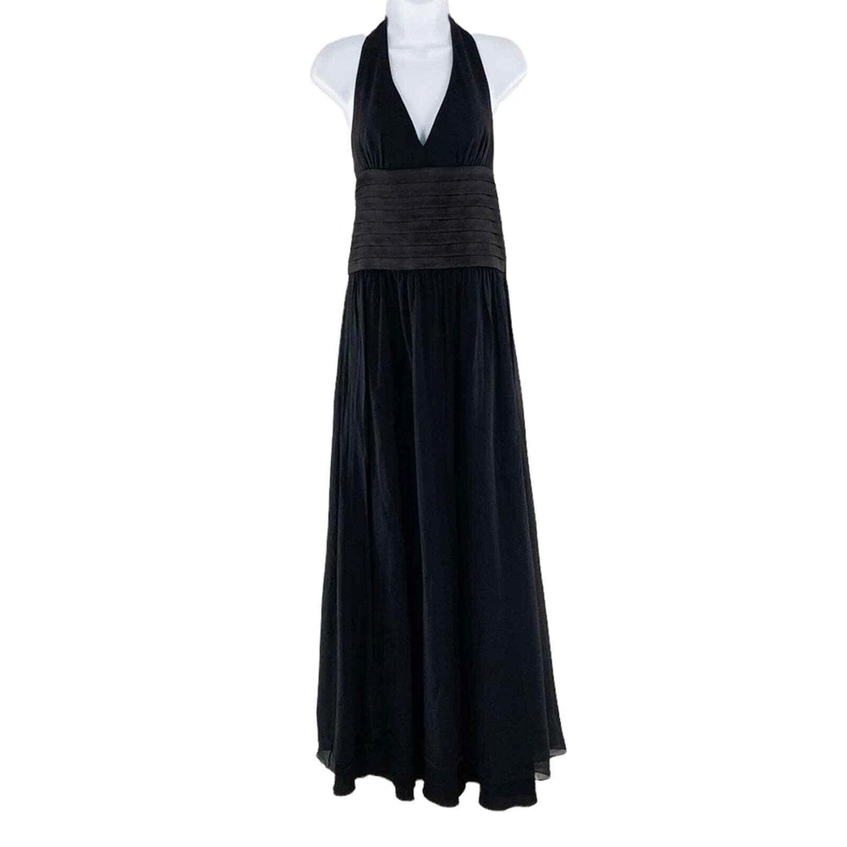 Bcbg black store halter dress