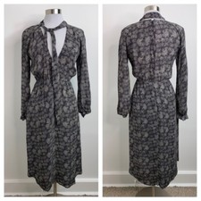 Reformation Floral V Neck Midi Dress Women’s Size 4 EUC Spring