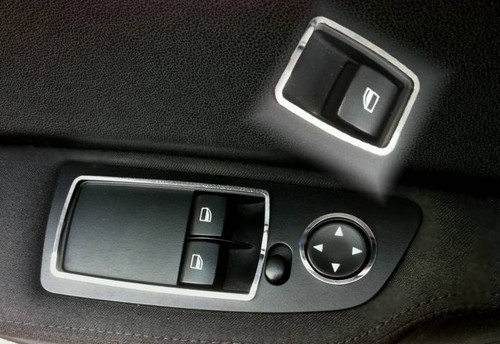 D Chrom Rahmen für Schalter Fensterheber-Spiegel / BMW 1er E81 E82 E87-Edelstahl - 第 1/3 張圖片