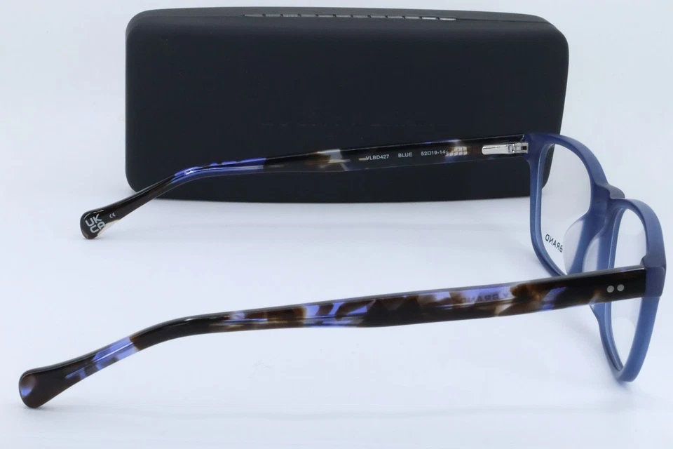 Monturas de anteojos Lucky Brand VLBD427 azul cuadrado para hombre con borde completo 52-19-145 Foto 4 de 4