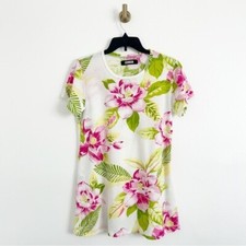 Reformation Floral Tropical Oversized T-Shirt/Tunic Shirt Size Small (S)
