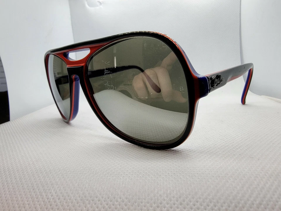 Gafas de sol RAY-BAN B&L L9722 POWDERHORN marco negro rojo azul G31 lentes espejadas Foto 2 de 4