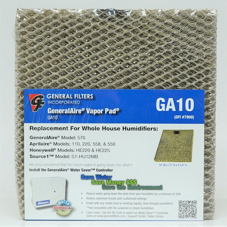 10-2 2PAK #10 para humidificador Aprilaire 500 550 filtro de almohadilla de panel de agua Foto 2 de 4