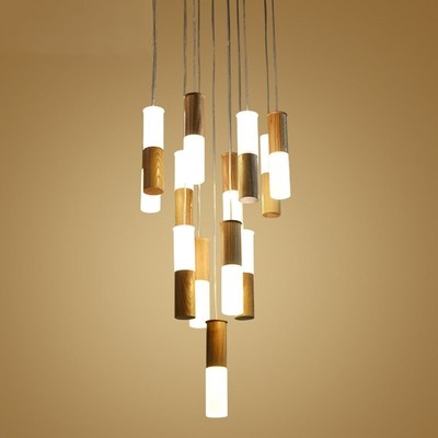 13 Heads Japanese Style Chandelier Pendant Lamp Acrylic Ceiling Fixtures Light Ebay