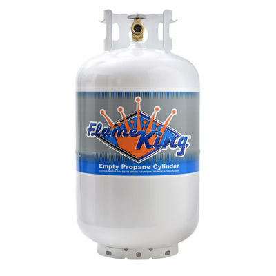 #ad NEW Flame King 30 lb. Propane Tank with Type 1 Overfill Protection Device Valve $64.18