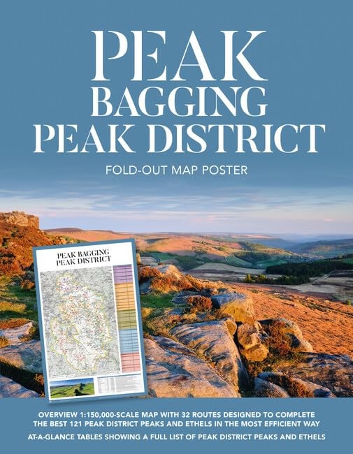 Peak Bagging: Peak District Fold-out Map Poster (Poster) - Image 6