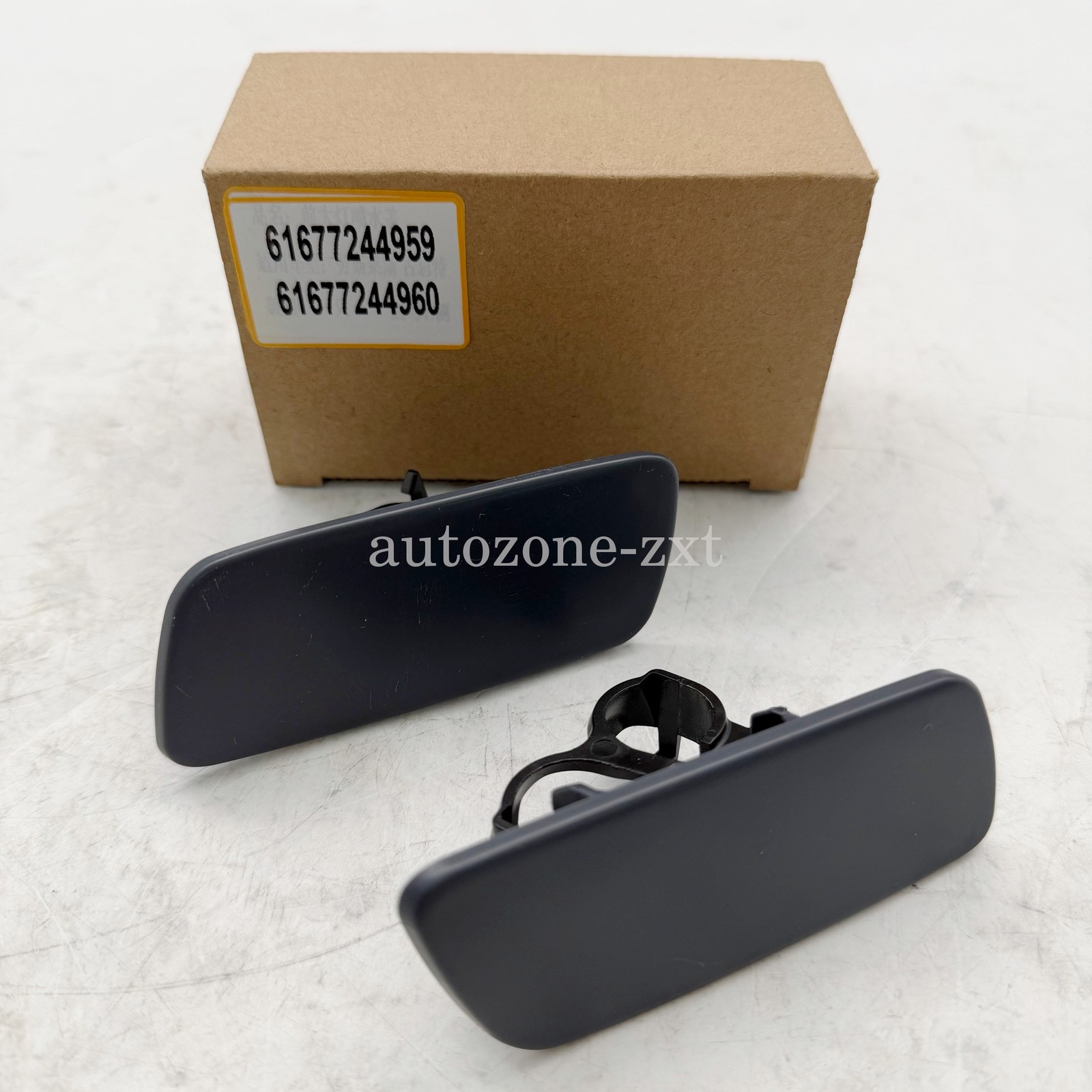 For 2010-2018 Rolls-Royce Ghost Front Left+Right Headlight Cleaning Nozzle Cover
