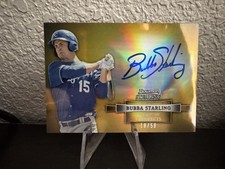 2012 Bowman Sterling - Prospect Autographs Bubba Starling Gold #/50