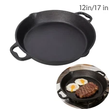 Pre-Seasoned Cast Iron Skillet Cast Iron Pan for Grill Stovetop Oven Safe Home