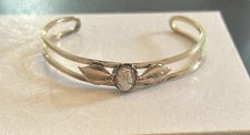 Antique Cameo Cuff Bracelet 1/20 12k Gold Filled Small