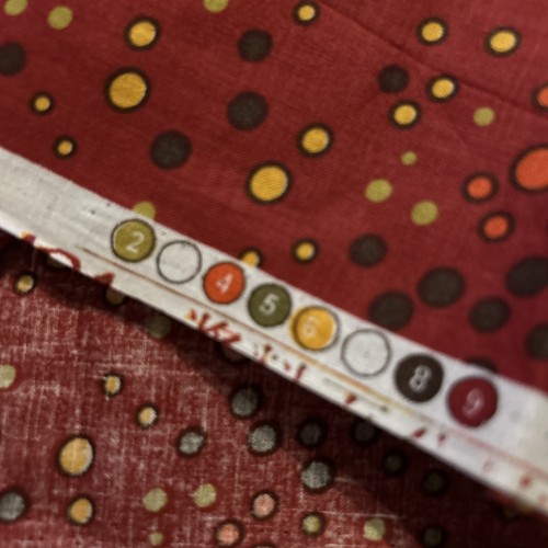 Dark Red Multicolor Polka Dot by Fabric Traditions Cotton 54” X 44” - Picture 4 of 4
