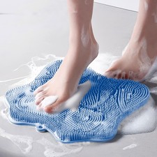 Shower Foot Scrubber, Shower Foot and Back Scrubber with Suction Cups, Showe