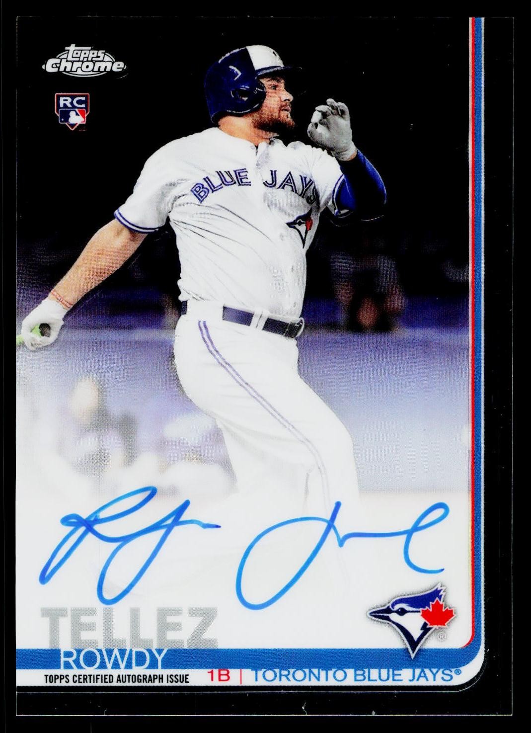 2019 Topps Chrome #RA-RT Rowdy Tellez Rookie Autograph