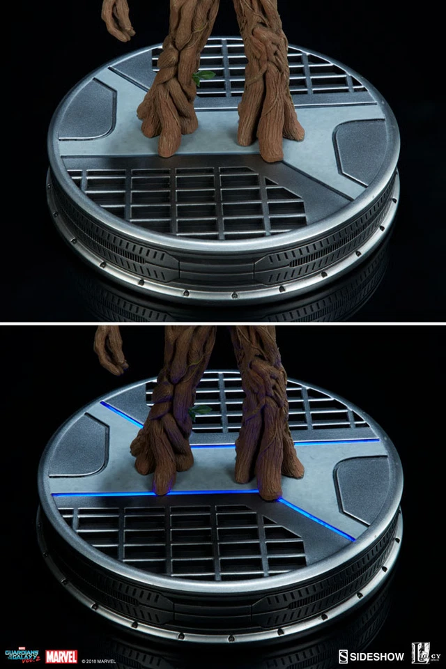 Sideshow EX 1/1 Life Size Baby Groot Maquette Guardians 2 MARVEL Statue - Image 4 of 4