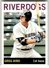 2013 Topps Heritage Minor League #25 Greg Bird Charleston RiverDogs Baseball