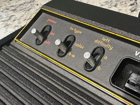 ATARI CX2600 'Heavy Sixer' Six Switch Console Early F Series Sunnyvale CA. RARE