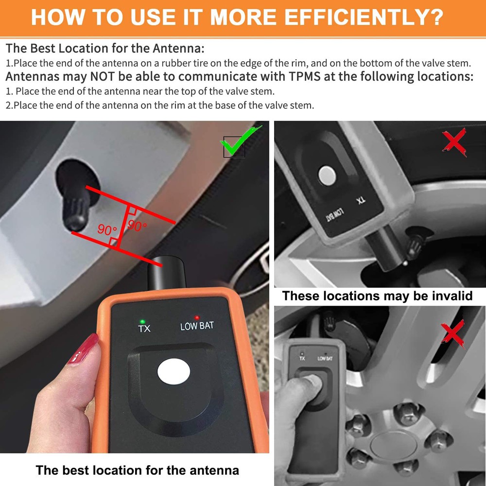 EL-50448 Misuratore di pressione pneumatici dispositivo di apprendimento TPMS TPMS Relearn Tool per Opel/GM foto 5