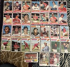 Vintage Topps 1970s Cleveland Indians Lot 31 cards Dennis Eckersley Rookie #98