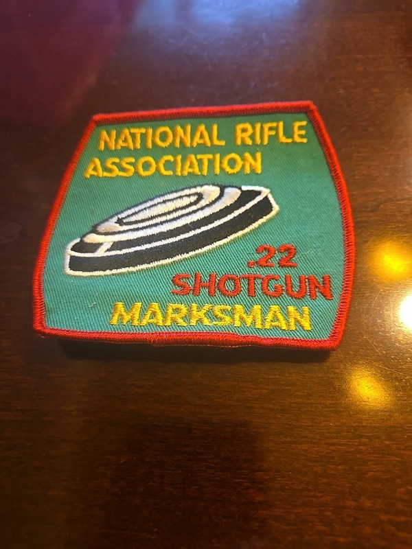 VINTAGE “NATIONAL RIFLE ASSOCIATION .22 SHOTGUN MARKSMAN” Patch