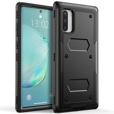 For Samsung Galaxy Note10 Plus/Note10 Shockproof Case Heavy Duty Cover Black