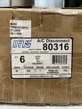 Mars 80316 30a Fusible Disconnect Switch for sale online | eBay