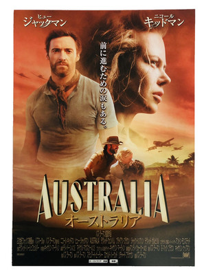 Australien 2008 Nicole Kidman Hugh Jackman Baz Luhrmann Film Flyer B5 Poster
