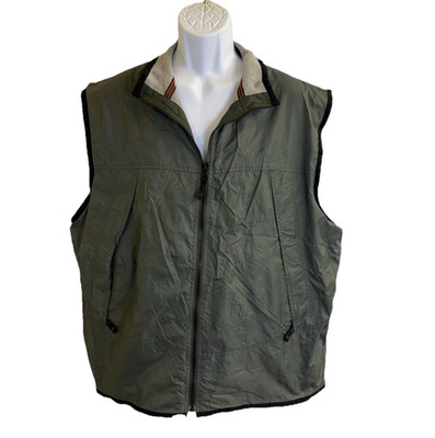 VTG GAP Green Full Zip Sleeveless Outdoor Windbreaker Y2K XLarge
