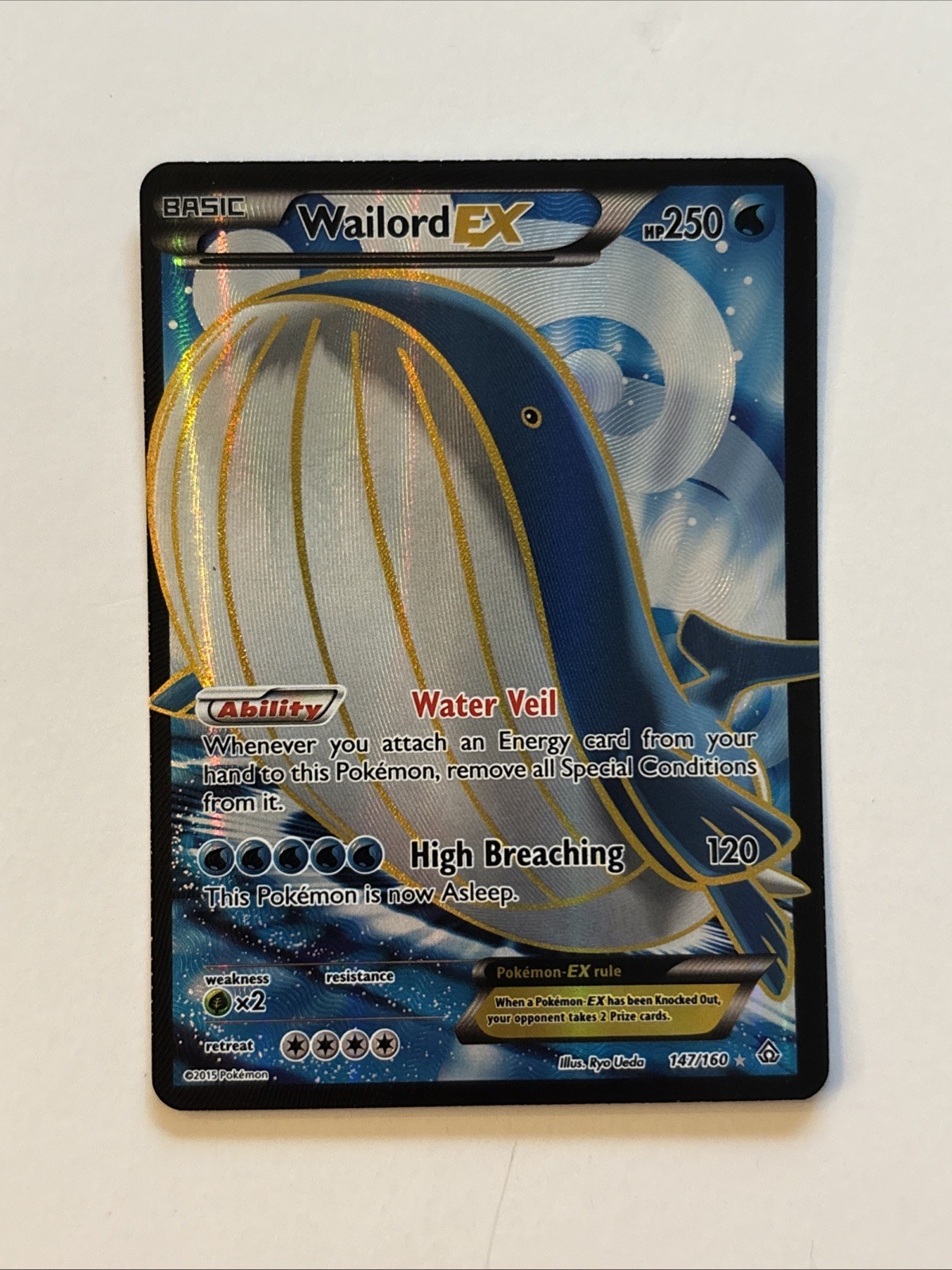 ** Wailord EX 147/160 XY Primal Clash NM Pokemon