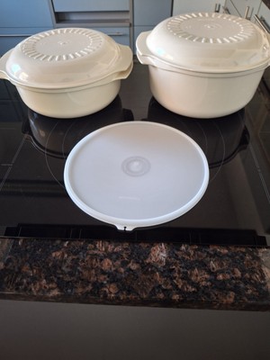 Tupperware MICROWAVE 200 Töpfe Turm Extra zweiter  Deckel 3ltr.und 1.75 ltr.