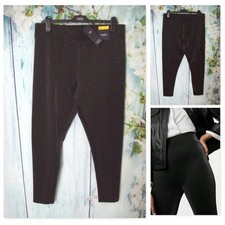 M S Black Sparkle Leggings Size 16 High Waist Party Shimmer Evening NWT