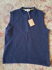 Boden Navy Blue Girls Sweater Vest Size Medium New With Tag