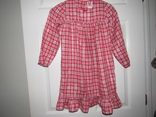 Vintage 70's OSHKOSH Girl's Sz 6 Night Gown Sleepwear Pajamas Christmas Holiday