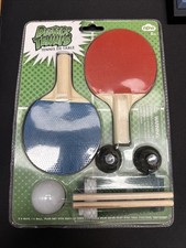 NPW Fun Desktop Mini Table Tennis Ping Pong Set Office Gag Novelty Gift NEW