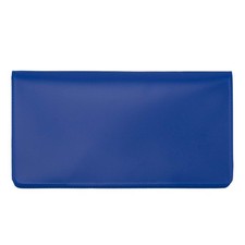 Royal Blue Vinyl Checkbook Cover, Top Tear Personal 6-3/8 X 6-7/8,