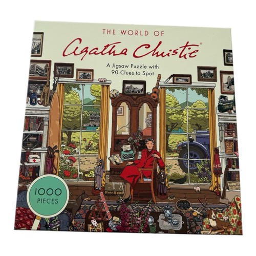 Die Welt von Agatha Christie 1000 Teile Puzzle mit Poster Ilya Milstein
