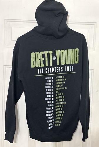 Brett Young The Chapters Tour Hoodie Fleece. Black Size Small - Picture 2 of 3