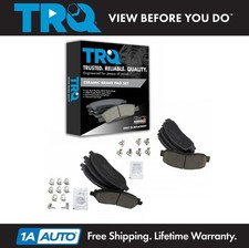 TRQ Front & Rear Ceramic Disc Brake Pad Kit f...