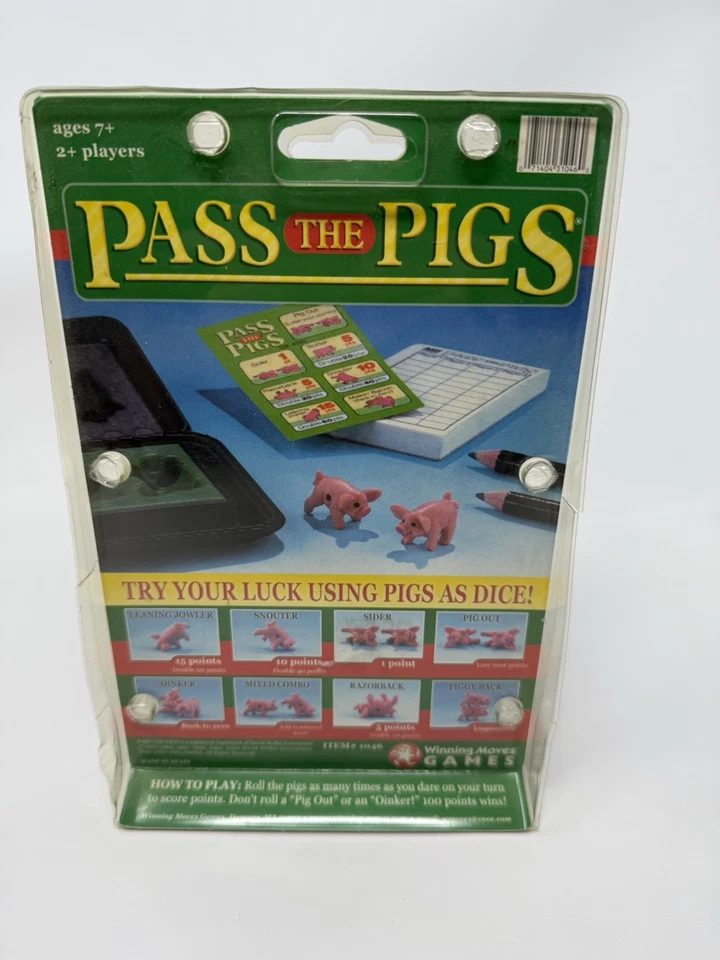 NOS/Vintage 2000 Pass The Pigs Classic Party Game Winning Moves Games - Image 2 of 4