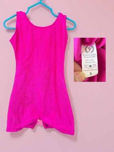Eurotard Women’s Unitard Leotard Pink S Geometric Print Nylon Spandex Blend