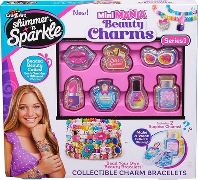 Shimmer N Sparkle Mini Mani Schönheit Charms Armband Herstellungsset NEU KOSTENLOSER UK-VERSAND!