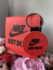 Nike Red & Black Just Do It Mens Wallet & Keyring